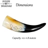 Drinking Horn 300ml with Gungnir Engraving