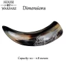 Drinking Horn 300ml with Hand Engraving of Thor's Hammer