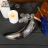 Drinking Horn 300ml with Hand Engraving of Thor's Hammer