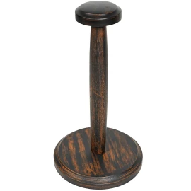 High Quality Rustic Wooden Helmet Display Stand 36cm