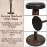 High Quality Rustic Wooden Helmet Display Stand 36cm