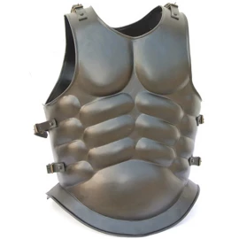 Lorica Musculata Roman Muscle Cuirass, Steel with Black Finish