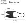 Wikinger handgeschmiedete Bügelschere 17cm