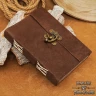 High Quality Leather Diary with Antique Swing Hook Clasp Closure