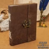 High Quality Leather Diary with Antique Swing Hook Clasp Closure