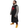 Black Medieval Crusader Tabard / Surcoat