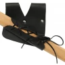 Sword Belt Holder for Right-Handed Swords With Lace-Up Sleeve for Scabbard in Oblique Position