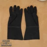 Finger Gloves Made of Strong Soft Suede Black Leather