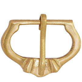 Medieval Brass Buckle for 18mm Belt with Flat Thorn Bed