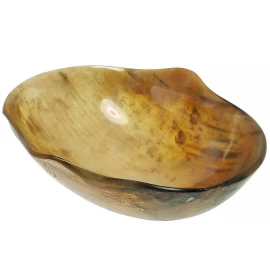 Medieval Oval Bowl 500ml Made of Genuine Horn