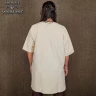 Simple Medieval Viking Canvas Tunic with Short Sleeves