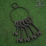 Hand Forged Jailer Keys Set of 5