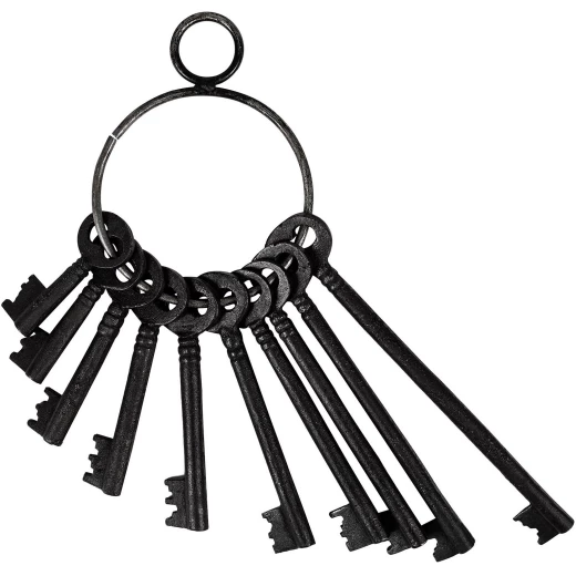 Hand Forged Vintage Dungeon Keys Set of 10