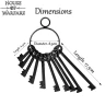 Hand Forged Vintage Dungeon Keys Set of 10