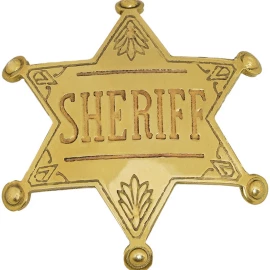 Sheriffstern Abzeichen SHERIFF Amerikanischer Bürgerkrieg