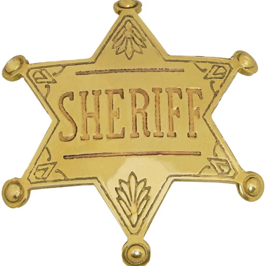 US Civil War Star-Shaped U.S. Sheriff's Badge