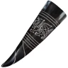 Drinking Horn 350ml with Engraved Celtic Dragon