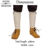 Canvas Viking Leg Wraps in Black, Brown, Ecru, Gray, Green