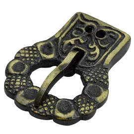 Medieval Belt Buckle from Antiqued Brass, 5pcs