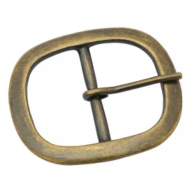 Medieval Oval Brass Buckle 72x61mm