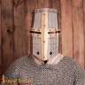 14th Century Great Helm with Brass Cross