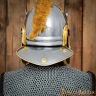 Römischer Helm Centurio mit Helmbusch und Lederfutter