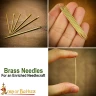 Solid Brass Needles 4cm for Reenactment (Set of 5)