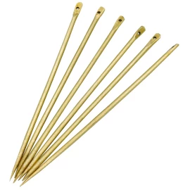 Solid Brass Needles 4cm for Reenactment (Set of 5)