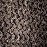 Titanium Chainmail Hauberk, Riveted Flat Rings, ID 9 mm