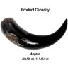 Drinking Horn 400ml with Engraved Celtic Knotwork