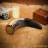 Drinking Horn with engraved Skull, 400-500 ml