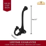 Cast Iron Wall Mounted Coat Hooks 9x4cm (Set of 2)