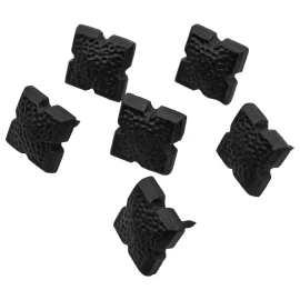 Wrought Iron Nails with Forged-Relief-Heads 30x30mm (Set of 6)