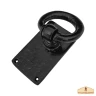 Iron Ring Door Handle Pull Handle 9cm with Weatherproof Black Finish