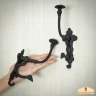 Baroque Cast Iron Wall Mounted Coat Hooks Heavy Duty (Set of 2)