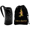 Drinking Horn Tankard 500ml with Engraved Valknut