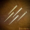 45mm bone needles, sewing needles made of bone, set of 5