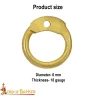 1kg Loose Round Brass Mail Rings with Round Head Rivets, Ø6mm 18Gauge