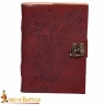 Leather-bound Journal with Embossed Tree of Wisdom