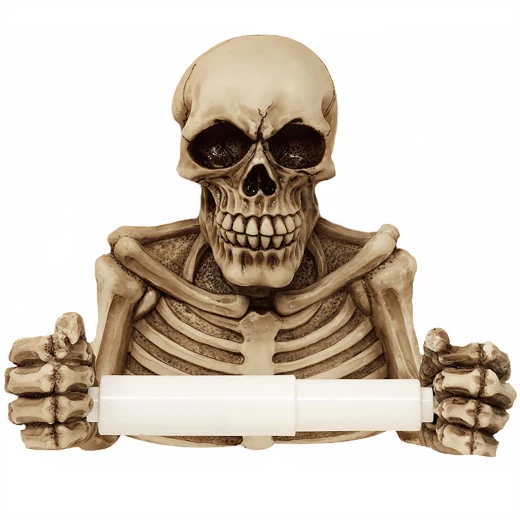 Toilet paper holder Death Skeleton