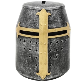 10cm Money Box Crusader Great Helm, Set Of 2