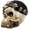 Skull with Pirate Scarf 9cm Decorative Polyresin Figurine