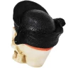 Skull with Pirate Cap 10cm Decorative Polyresin Figurine