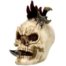 Punk Skull with Sword 11cm Decorative Polyresin Figurine