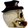 Skull Card Player 11cm Decorative Polyresin Figurine