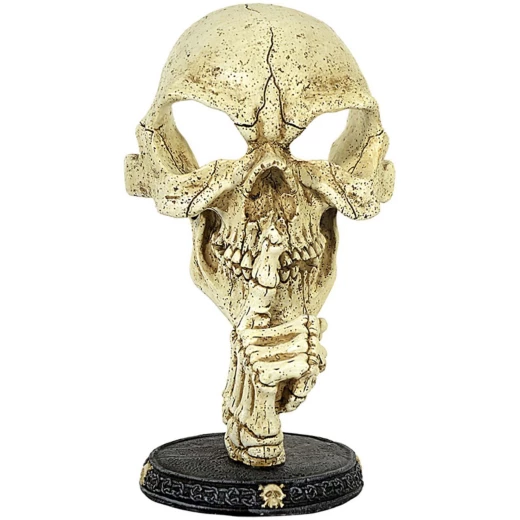 Skull “Psst...” 25cm Decorative Polyresin Figurine