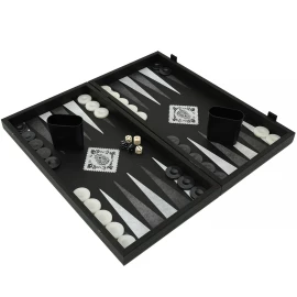 Handgefertigtes Día de los Muertos Backgammon-Set – festliches Zuckerschädel-Design