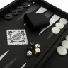 Handgefertigtes Día de los Muertos Backgammon-Set – festliches Zuckerschädel-Design