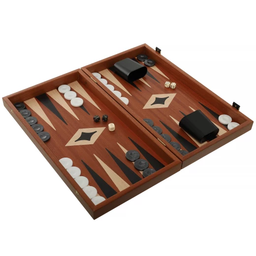 Mahogany Chess & Backgammon Board in black colour