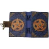 Leather diary with UV print "Spell book with pentagram”